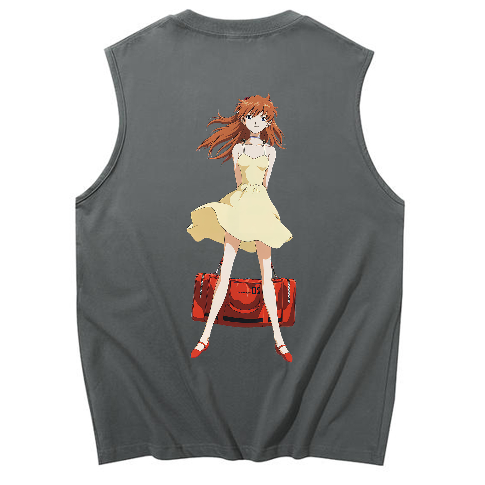 （画像用） EVA 新世紀エヴァンゲリオン コットン100％タンクトップ（背面プリント）